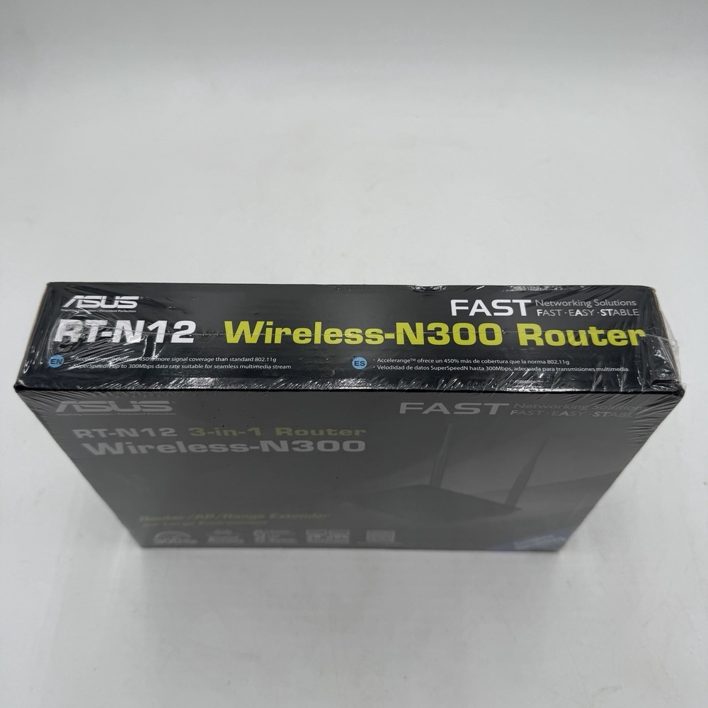 Asus RT-N12 3-in-1 Router Wireless N300 Router/Range Extender Sealed - Picture 2 of 6